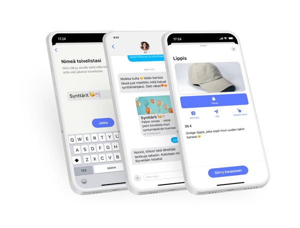 MobilePayn toivelista ominaisuus