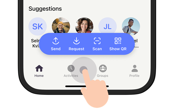 MobilePay activities tab