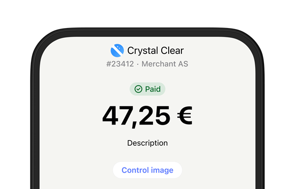 MobilePay transfer receipt