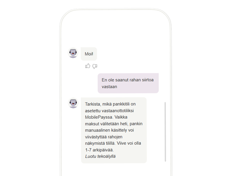image off a dialog with pling helping a user